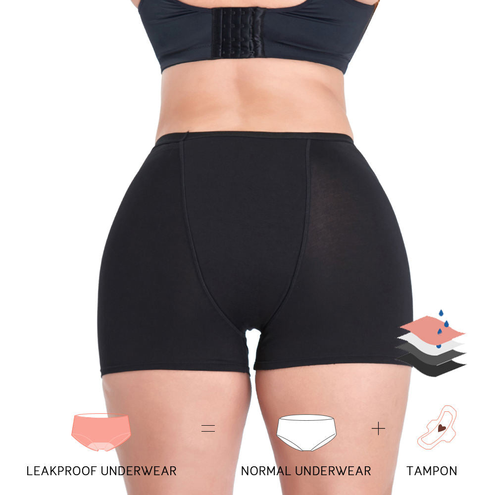 Lady wearing underwear period pants sanitary pads alternatives