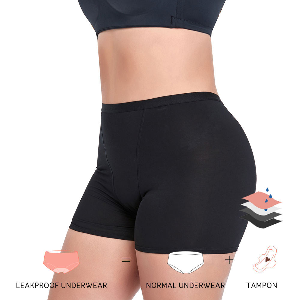 Lady wearing underwear period pants sanitary pads alternatives