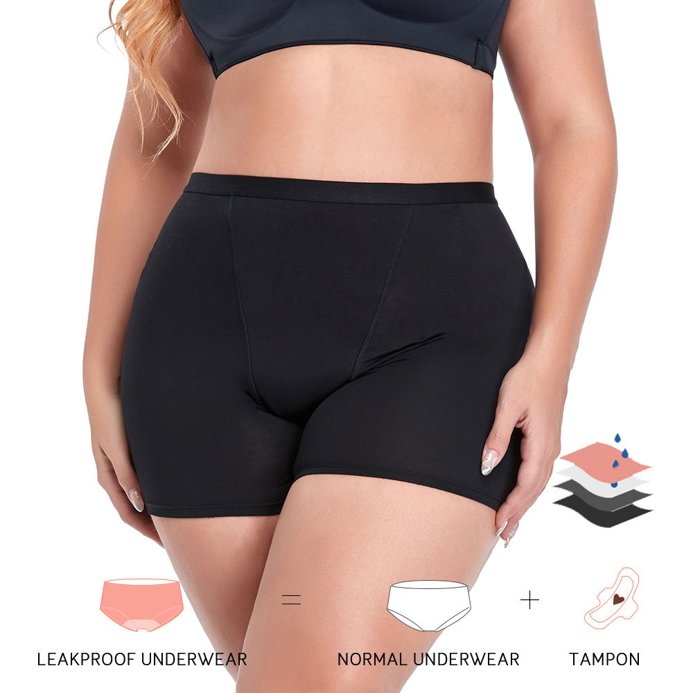 Lady wearing underwear period pants sanitary pads alternatives